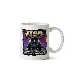 Art Hediye Star Wars Pugs İki Tarafı Baskılı Kupa Bardak