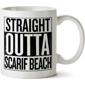 Art Hediye Star Wars Rogue One Straight Outta Scarif Beach İki Tarafı Baskılı Kupa Bardak