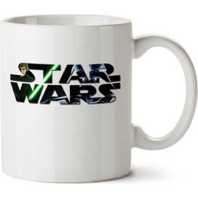 Art Hediye Star Wars Siyah İki Tarafı Baskılı Kupa Bardak