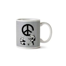 Art Hediye Star Wars Stormtrooper Banksy İki Tarafı Baskılı Kupa Bardak