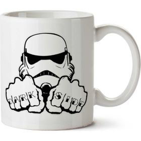 Art Hediye Star Wars Stormtrooper Dark Side Knuckles İki Tarafı Baskılı Kupa Bardak