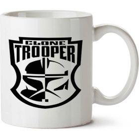 Art Hediye Star Wars Trooper İki Tarafı Baskılı Kupa Bardak