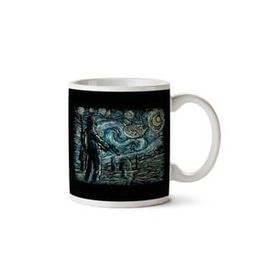 Art Hediye Star Wars Van Gogh Starry Wars İki Tarafı Baskılı Kupa Bardak
