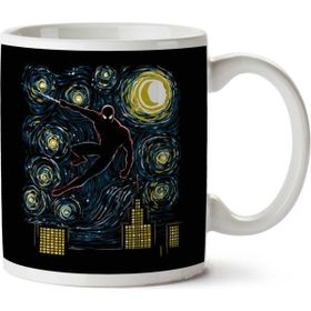 Art Hediye Starry Spider Man Baskılı Kupa Bardak