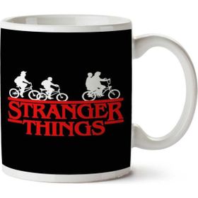 Art Hediye Stranger Things Bisiklet İki Tarafı Baskılı Kupa Bardak
