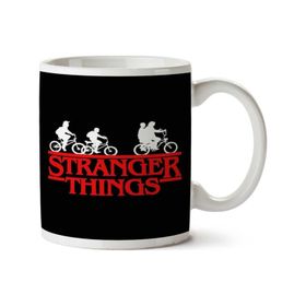 Art Hediye Stranger Things Bisiklet İki Tarafı Baskılı Kupa Bardak