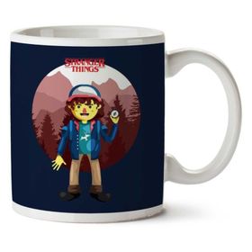 Art Hediye Stranger Things Dustin Big İki Tarafı Baskılı Kupa Bardak