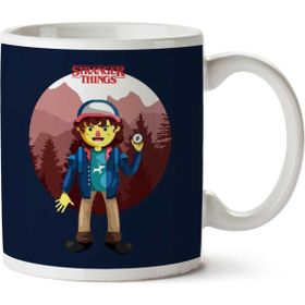 Art Hediye Stranger Things Dustin Big İki Tarafı Baskılı Kupa Bardak