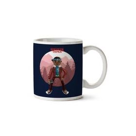 Art Hediye Stranger Things Lucas Big İki Tarafı Baskılı Kupa Bardak