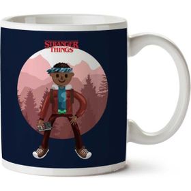Art Hediye Stranger Things Lucas Big İki Tarafı Baskılı Kupa Bardak