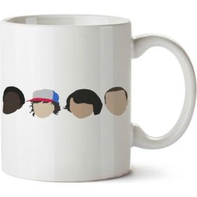 Art Hediye Stranger Things Yüzler İki Tarafı Baskılı Kupa Bardak