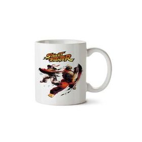 Art Hediye Street Fighter Vuruş İki Tarafı Baskılı Kupa Bardak