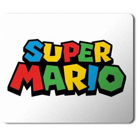 Art Hediye Super Mario Logo Baskılı 23x19 cm Mouse Pad