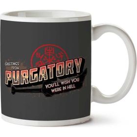 Art Hediye Supernatural Greetings From Purgatory Iki Tarafı Baskılı Kupa Bardak