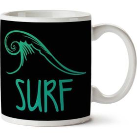 Art Hediye Surf Waves İki Tarafı Baskılı Kupa Bardak