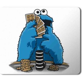 Art Hediye Susam Sokağı Kurabiye Canavarı Poker Baskılı 23x19 cm Mouse Pad