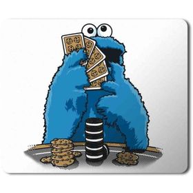 Art Hediye Susam Sokağı Kurabiye Canavarı Poker Baskılı 23x19 cm Mouse Pad