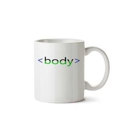 Art Hediye Tag Body İki Tarafı Baskılı Kupa Bardak