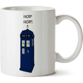 Art Hediye Tardis Vworp Vworp Doctor Who İki Tarafı Baskılı Kupa Bardak