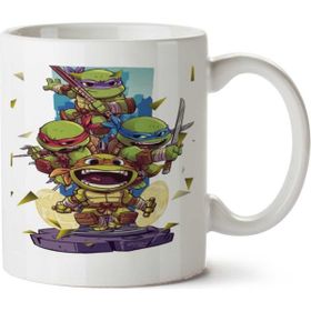 Art Hediye Tartarugas Ninja Kılıçlar İki Tarafı Baskılı Kupa Bardak