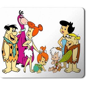 Art Hediye Taş Devri Jetsons Baskılı 23x19 cm Mouse Pad