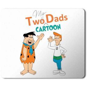Art Hediye Taş Devri Jetsons Two Dads Cartoon Baskılı 23x19 cm Mouse Pad