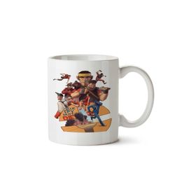 Art Hediye Team Fortress 2 - Blue Spay and Red Teem iki Tarafı Baskılı Kupa Bardak