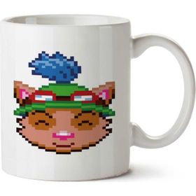 Art Hediye Teemo Kafa İki Tarafı Baskılı Kupa Bardak