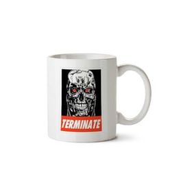 Art Hediye Terminator Obey Poster İki Tarafı Baskılı Kupa Bardak