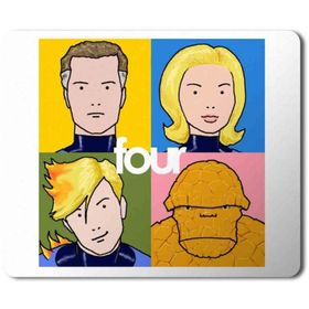 Art Hediye The Fantastic Four on the Best of Blur Baskılı 23x19 cm Mouse Pad