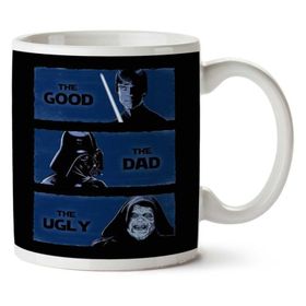 Art Hediye The Good The Dad And The Ugly Star Wars İki Tarafı Baskılı Kupa Bardak