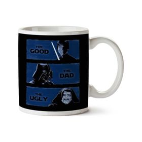 Art Hediye The Good The Dad And The Ugly Star Wars İki Tarafı Baskılı Kupa Bardak