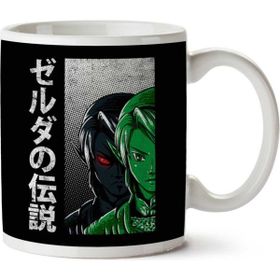 Art Hediye The Hero Of Time Dark Link And Link Legend Of Zelda Iki Tarafı Baskılı Kupa Bardak