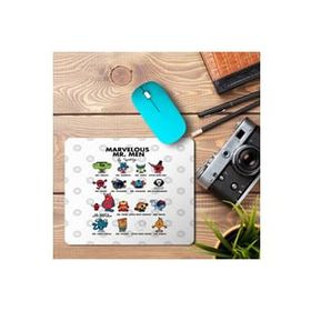 Art Hediye The Marvelous Mr Men 2 Baskılı 23x19 cm Mouse Pad