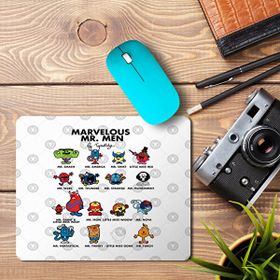 Art Hediye The Marvelous Mr Men 2 Baskılı 23x19 cm Mouse Pad