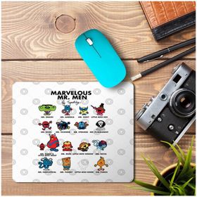 Art Hediye The Marvelous Mr Men 2 Baskılı 23x19 cm Mouse Pad