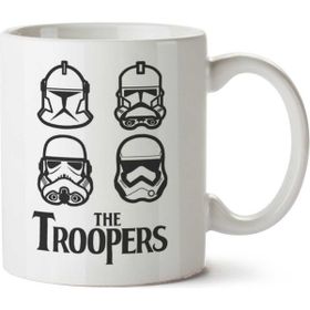 Art Hediye The Troopers Beatles Star Wars İki Tarafı Baskılı Kupa Bardak