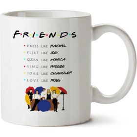 Art Hediye To Be Like Friends iki Tarafı Baskılı Kupa Bardak