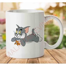 Art Hediye Tom-And-Jerry-Png-Clipart Iki Tarafı Baskılı Kupa Bardak