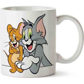 Art Hediye Tom And Jerry Sevimli iki Tarafı Baskılı Kupa Bardak