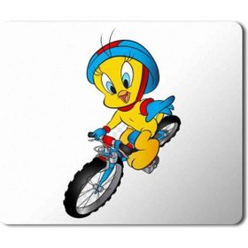 Art Hediye Tweety Bisiklet Baskılı 23x19 cm Mouse Pad