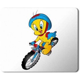 Art Hediye Tweety Bisiklet Baskılı 23x19 cm Mouse Pad
