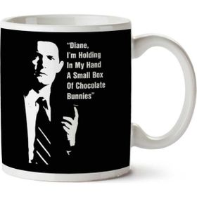 Art Hediye Twin Peaks Diane Chocolate Bunnies Baskılı Kupa Bardak