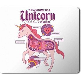 Art Hediye Unicorn Anatomy 2 Baskılı 23x19 cm Mouse Pad