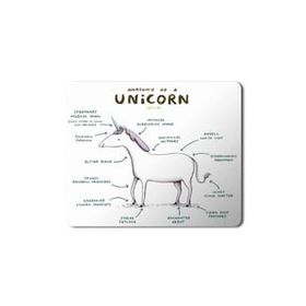 Art Hediye Unicorn Anatomy Baskılı 23x19 cm Mouse Pad