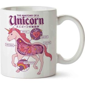 Art Hediye Unicorn Anatomy Baskılı Kupa Bardak