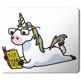 Art Hediye Unicorn Believe in Your Self Baskılı 23x19 cm Mouse Pad