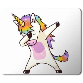 Art Hediye Unicorn Dans Baskılı 23x19 cm Mouse Pad