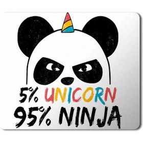 Art Hediye Unicorn Ninja Baskılı 23x19 cm Mouse Pad