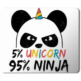 Art Hediye Unicorn Ninja Baskılı 23x19 cm Mouse Pad